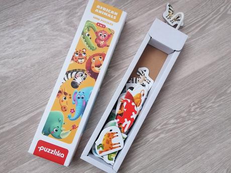 Prvé puzzle - africké zvieratká,