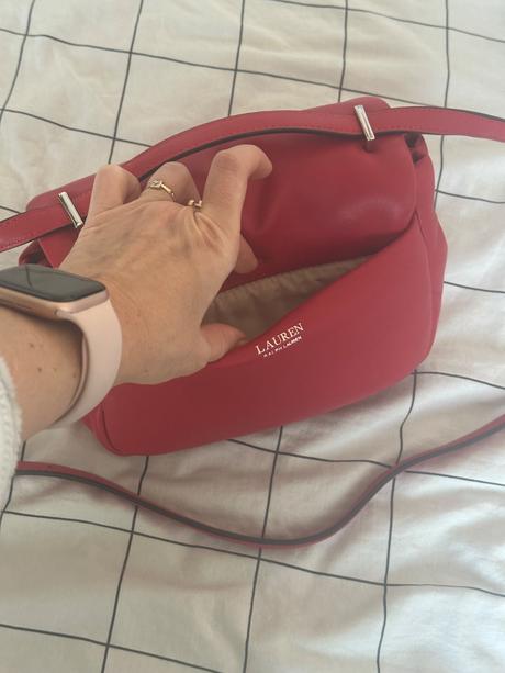 Kožená kabelka raulph laurent, ralph lauren