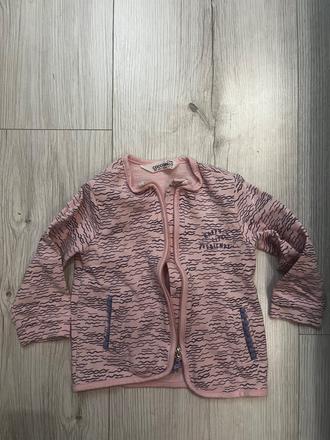 Ružová mikina na zips, coccodrillo,86