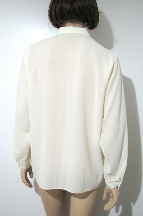 Krémová šifónová blúzka, xl