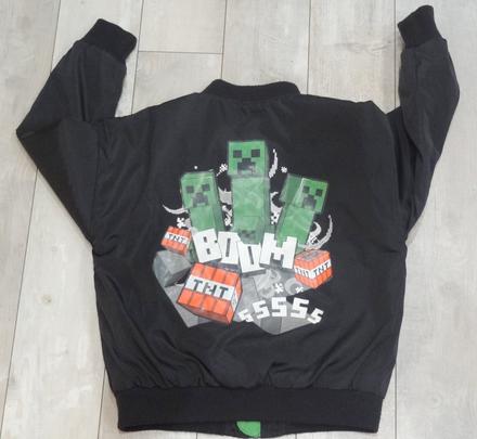 Chlapčenská vetrovka bunda minecraft, reserved,122