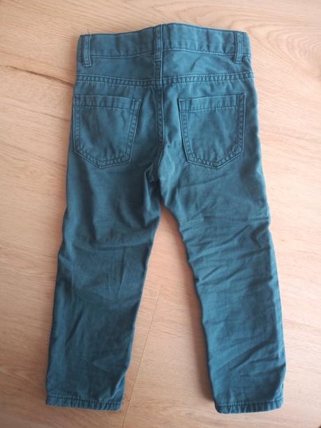 Tmavozelené nohavice h&m, h&m,92