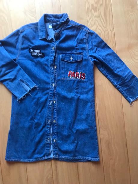 Riflové šaty, zara,140