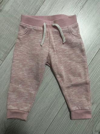 Ružové teplaciky so snurkami, primark,80