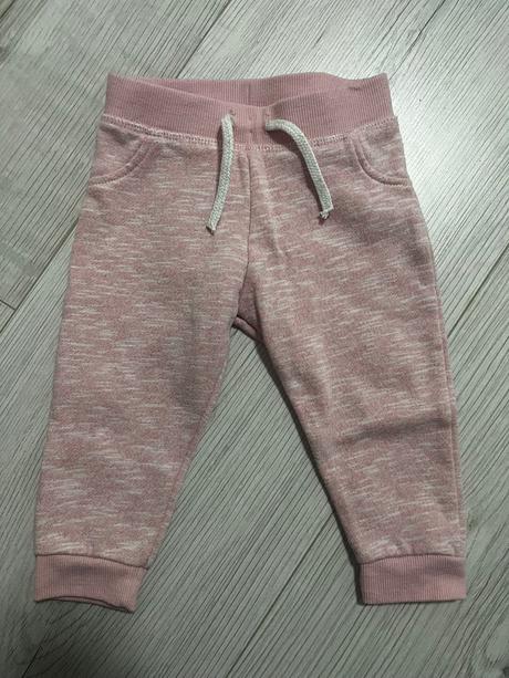 Ružové teplaciky so snurkami, primark,80