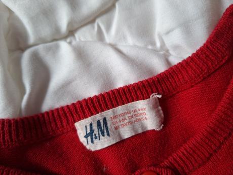 Cerveny svetrík, h&m,116