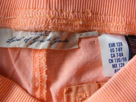 3/4 capri - bermudy zn. h&m, h&m,104 / 122 / 128