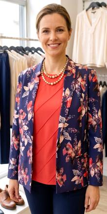 Dámske elegantné sako, 44 / 46 / xl / xxl