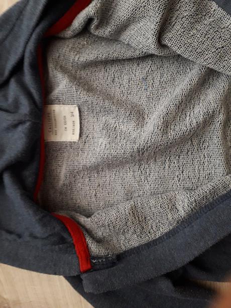 Sivá mikina na zips, calliope,104