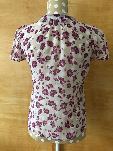 Zara hodvábno-bavlnená kvetová blúzka, zara,xs