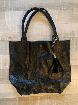 Kožená kabelka - nová,