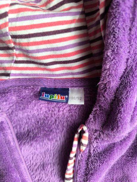 Huňatá mikina s kapucňou, lupilu,86