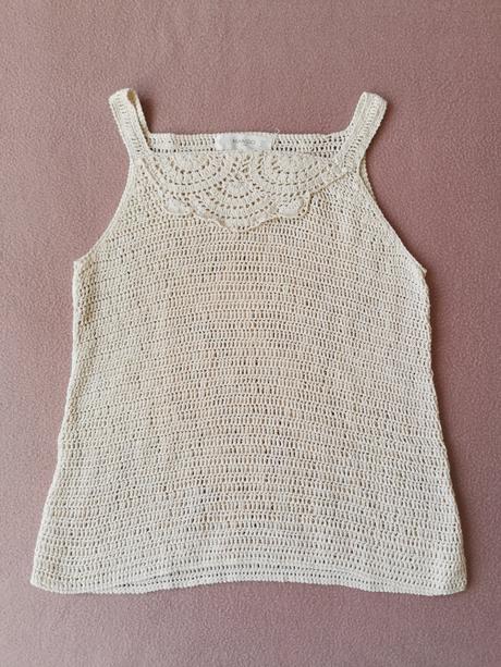 Mango krásny hackovany top, mango,140