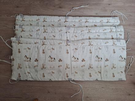 Vysoky 2x polstrovany mantinel do detskej postielk, šírka (cm): 45