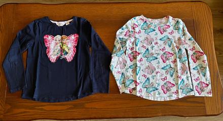 Tričká s motívom frozen 122/128 - dvojbalenie, h&m,122