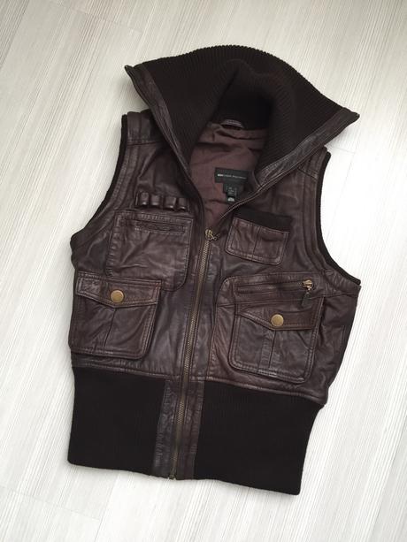 Mango kožená vesta, mango,m