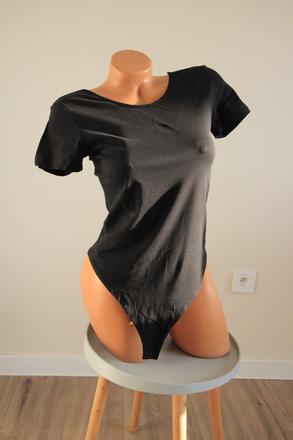 Čierny bavlnený body top, urban classics, m
