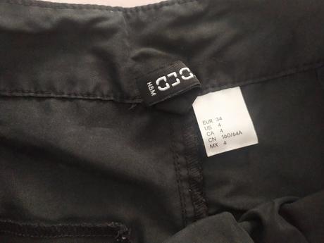 Čierne šortky, krátke nohavice h&m, h&m,34