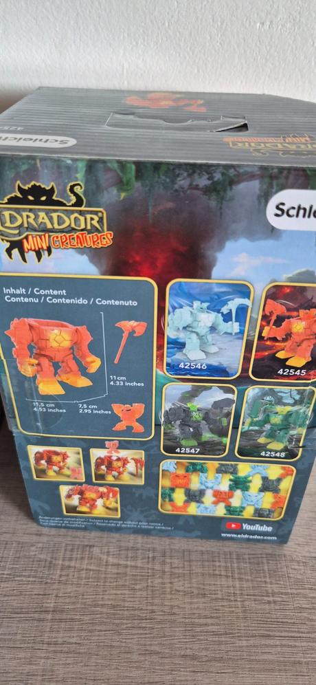 Ľadový a lávový robot eldrador mini creatures,