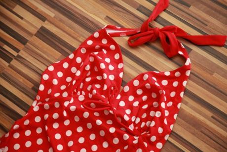 Tehotenské bodkované plavky - tankini, l