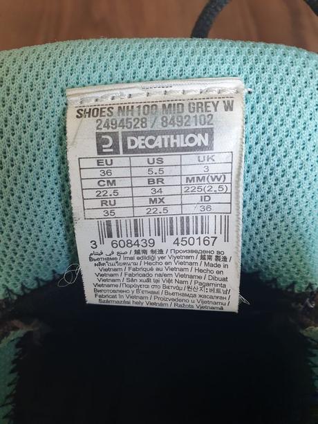 Vyššie tenisky, veľ. 36, decatlon, quechua,36