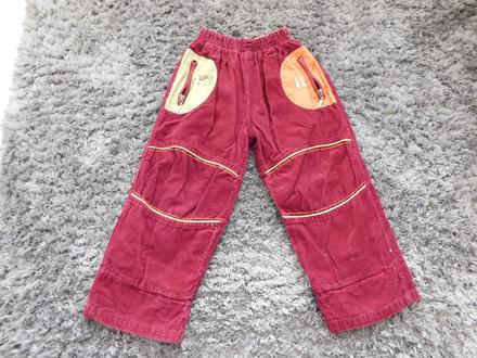 Hrubšie podšité menčestráky č.98-104, 98