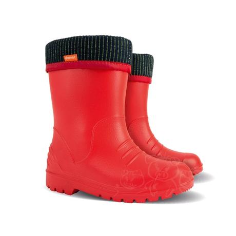 Detské ultra ľahké zateplené gumáčiky / červené, demar,22 - 29