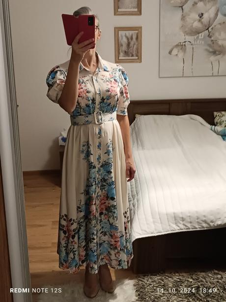 Dlhé košeľové šaty, m