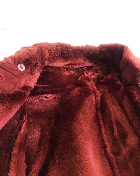 Syntetický teplý 3/4 kožuštek, xl