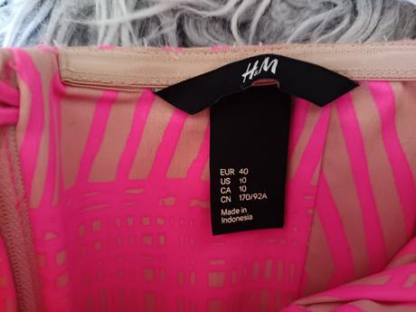 Ružové šaty, h&m,40
