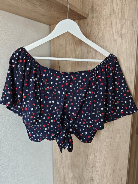Crop top blúzka, terranova,m