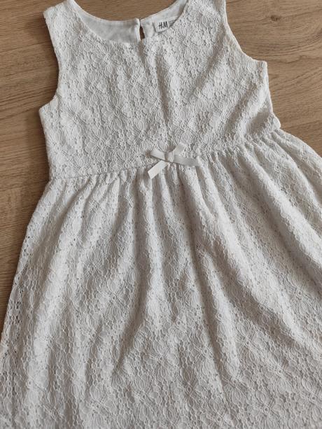 Čipkované šaty, h&m,122