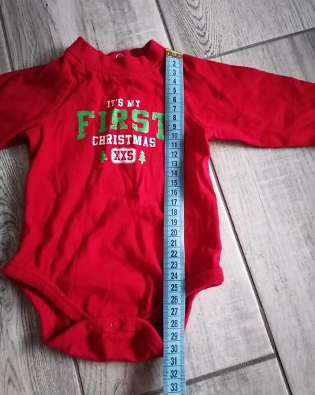 Vianočné bodynko - 62/68, 62