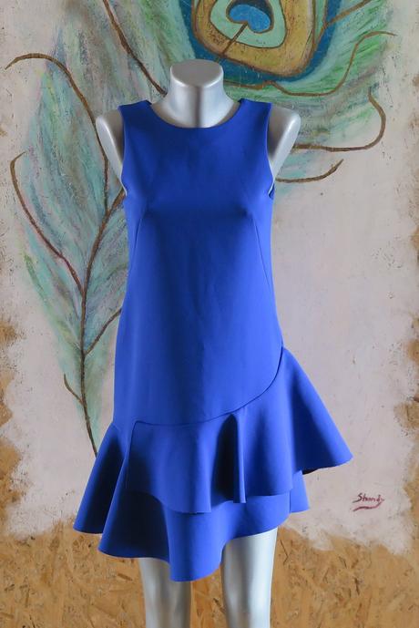 Dámske exkluzívne asymetrické elegantné šaty, h&m,xs