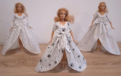 Vianočné šaty pre barbie, 