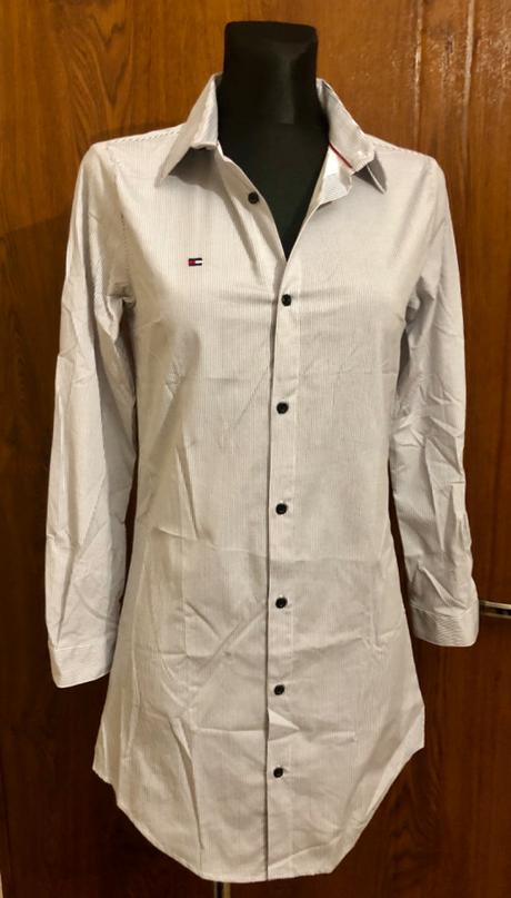 Tommy hilfiger-šaty-predĺžená košeľa-xs-s, tommy hilfiger,s