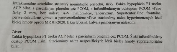 Môžem poprosiť o vysvetlenie popisu magnetickej rezonancie mozgu?