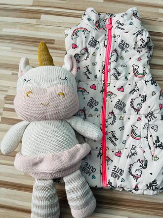 Veľ. 104 nádherná vestička s jednorožcami, dopodopo,104