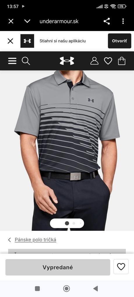 Under armour tričko, under armour,xl