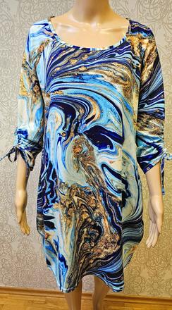 Zlato-modré šaty, m