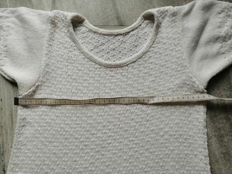 Nežné maslovobiele pletené minišaty, v s-m, s