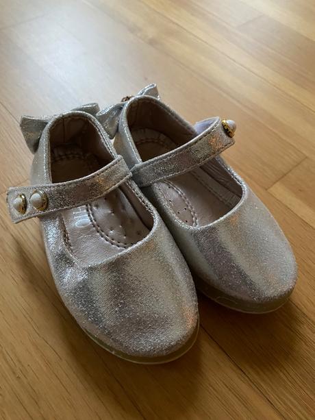 Strieborné topánočky vel 22, 22