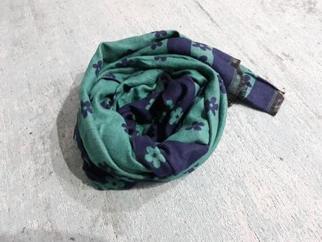 Dizajnový vlnený obojstranný šál, xxl