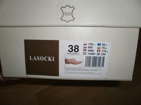 Celokožené poltopánky v pánskom štýle, lasocki,38