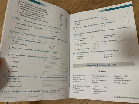 Testy zo sjl a literatúry do prímy,