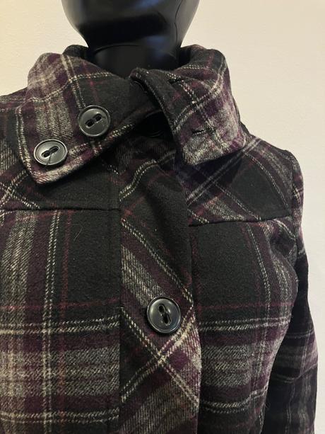 Dámsky kabát károvaný (38/40), colours of the world,m