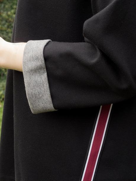 Čierna elegantná mikina, s.oliver,46