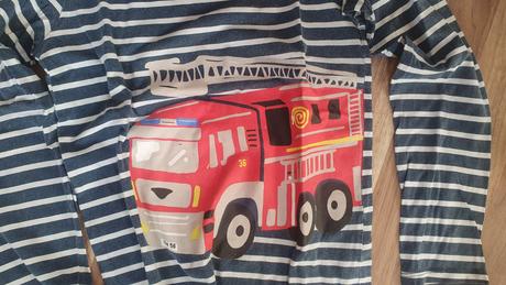Tričko s požiarnym autom 134/140, h&m,134