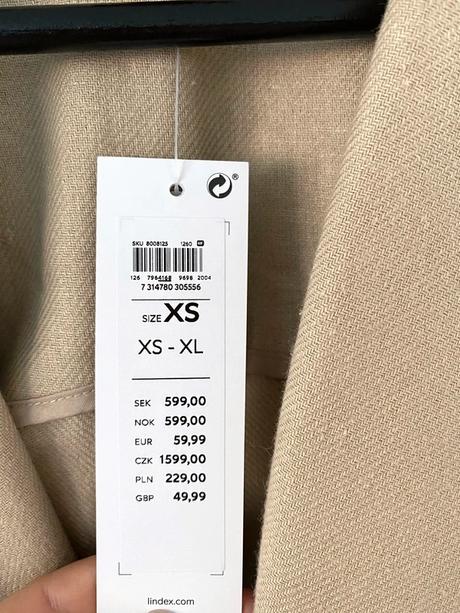 Nové béžové sako lindex premium ľan bavlna, lindex