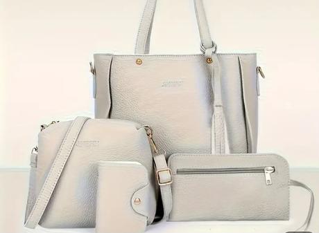 Šedá súprava tašiek,